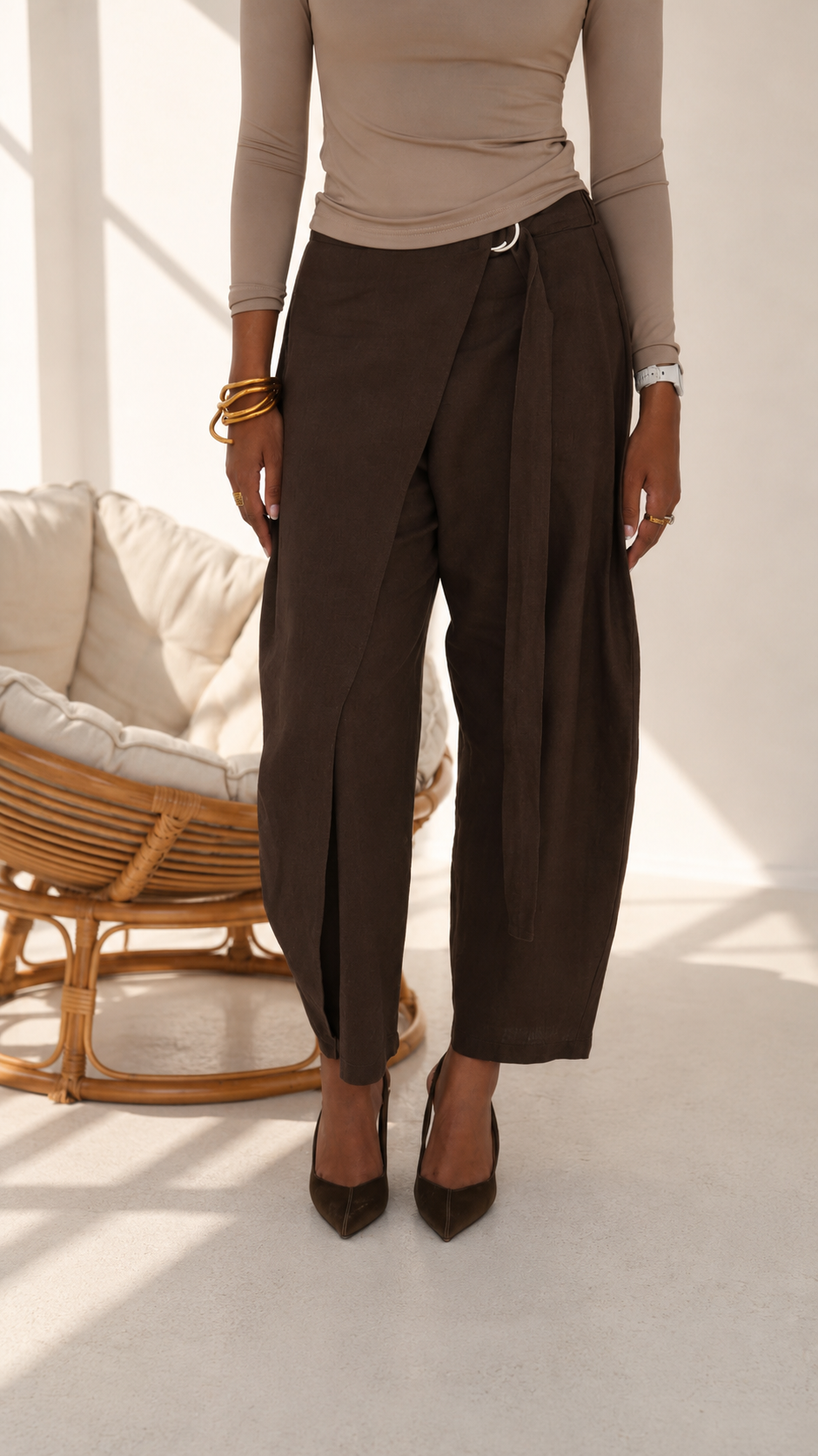 Linen Ballon Pants
