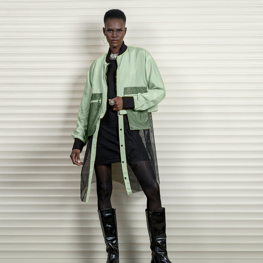 Mint Green Waterproof Jacket